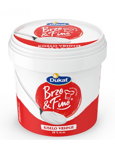 Brzo & Fino kiselo vrhnje, 20 % m.m.,...